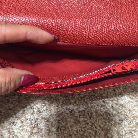 Celine Long Red Leather Wallet - Picture 4 of 8